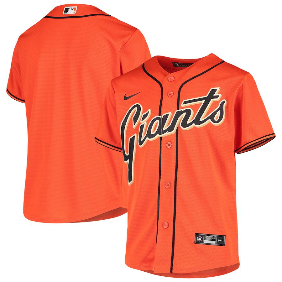 Youth San Francisco Giants Nike Orange Alternate Replica MLB Jerseys